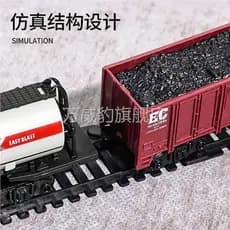 Conjunto de trilhos de trem elétrico Real, luz de carro de simulação, trem ferroviário de alta velocidade, meninos, meni