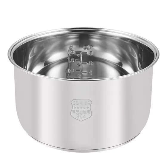 Adequado para panela de arroz japonesa vdada, forro 3L, forro de aço inoxidável 304, revestimento Zero, núcleo interno