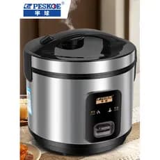 Hemisfério 304 Panela de Arroz de Aço Inoxidável Doméstica 3-4 Pessoas Multifuncional Panela de Arroz de Cozinha Rápida
