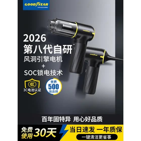 Goody carro aspirador de pó 2026 novo estilo carro Super sucção sem fio carro alta resistência sucção soprando tudo-em-u