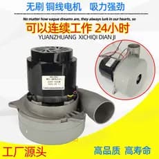 Motor de aspirador de pó sem escova de fio de cobre puro, lavador de piso grande, motor de bombeamento de 220V, motor ab