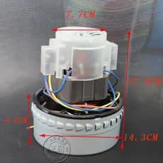 Motor de aspirador de pó 110V Motor de aspirador de pó 1.000W Motor de aspirador Industrial Motor duplo
