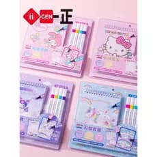 Iigen Yizheng Papelaria Sanrio Imagem da Família Crianças Maquiagem Pintura Menina Artesanal Graffiti Conjunto de Pintur