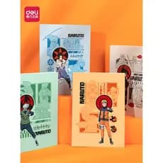Deli Naruto Co-Branded edição limitada caderno bloco de notas engrossado estudantes do ensino fundamental cópia macia co