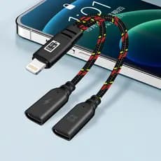 Mola de boas-vindas yc2 Adequado para Apple OTG para Dual Type c Porta fêmea Celular tpc Microfone sem fio Interface de