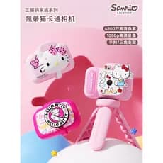 Câmera infantil Sanrio Hello Kitty Cartoon Girl Toy pode fotografar portátil pequeno dia fofo 6 presente
