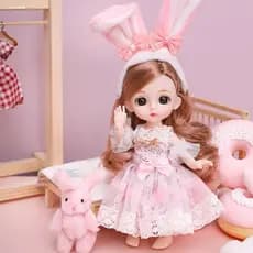Mini boneca menina brinquedo tamanho pequeno boneca caixa de presente barra princesa borracha macia móvel intercambiável