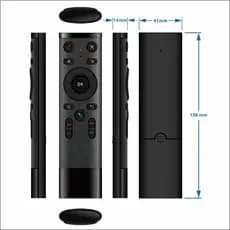 Conjunto de controle remoto sem fio 2.4G mouse controle remoto computador TV projetor sem fio controle remoto mouse