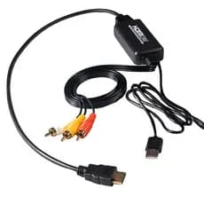 Cabo HDMI para AV Conversor de vídeo HD Conexão de conversão RCA Conjunto de jogos de TV à moda antiga Top Box