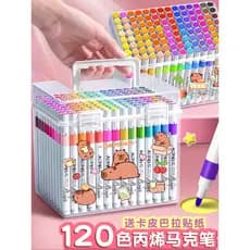 Marcador acrílico caneta de pintura infantil de secagem rápida à prova d'água não desbotada caneta colorida estudantes d