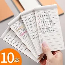 Caderno rasgável pequeno caderno portátil planejador diário todo relógio-em notas Memo missão limpeza
