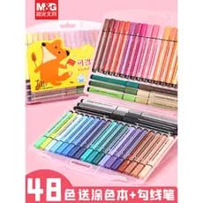 Caneta aquarela Chenguang lavável ecologicamente correta conjunto de pintura de 48 cores crianças jardim de infância alu