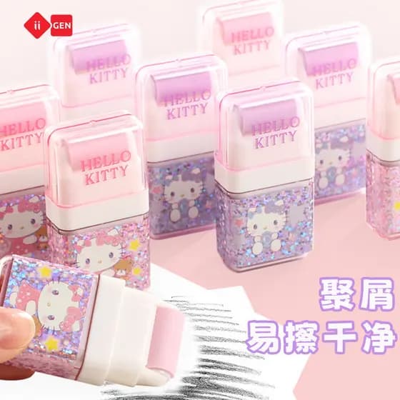 Hellokitty Roller Eraser Alunos do ensino fundamental Borracha criativa dedicada Não deixa marcas Menina fofa