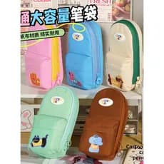 Estojo de lápis multicamadas estilo mochila pequena de grande capacidade para estudantes Estojo escolar pequeno Estojo d