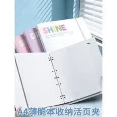 Sinjin Caderno Crocante Fino A4 Atualização Pasta de Armazenamento de Três Furos Fichário Americano Livro de Informações