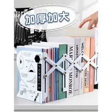 Estante retrátil para livros, mesa integrada, dobrável, armazenamento fixo, defletor elástico, clipe de livro, uso do al
