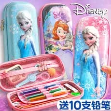 Disney Disney Estojo tridimensional 3D Estojo de papelaria Estojo para lápis Alunos da escola primária Grande capacidade