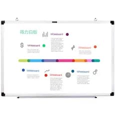 Deli 7851 quadro branco 45*30cm pendurado quadro de escrita adesivo de parede branco classe ensino treinamento nota quad