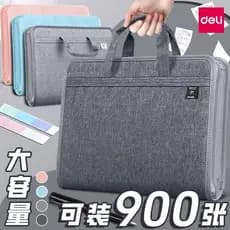 Deli Bolsa de arquivo Bolsa de órgão multicamadas Bolsa de transporte de estudante Bolsa de livro tipo zíper transparent