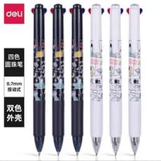 China Space S171 Aviação Poderosa S313 Caneta Esferográfica de Quatro Cores 0.7mm Escritório Prensa Financeira Caneta de