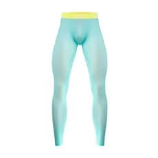 Ultra-fino gelo seda calças de Yoga calças masculinas de Fitness esportes leggings transparente transparente leggings ca
