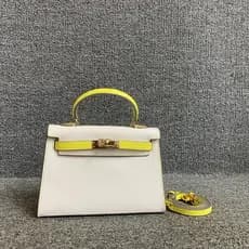 Shopping retirada gabinete bens couro genuíno bolsa feminina versão coreana All-Match moda couro contraste cor feminino
