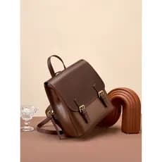 2023 novo estilo mochila de couro genuíno feminino estudante universitário simples mochila computador mochila feminina g