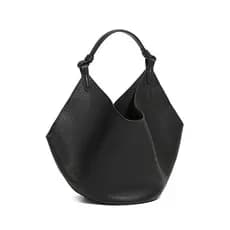 Bolsa Tote de cesta de vegetais de couro de primeira camada 2025 novo estilo europeu americano moda couro genuíno bolsa
