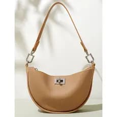Primeira camada de couro axilas bolsa feminina um ombro Diagonal saco 2025 novo estilo europeu americano moda couro genu