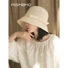 MISMEMO chapéu de palha feminino balde chapéu verão dobrável rosto-cobrindo chapéu estilo japonês chapéu de sol pequena
