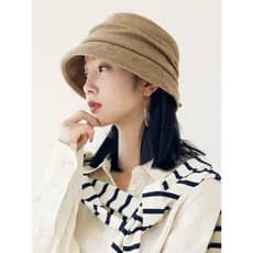 Chapéu feminino balde chapéu outono pequena borda de lã bacia chapéu japonês Retro Curling Casual chapéu outono inverno