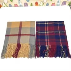 Exportado para o Reino Unido Edinburgh Inverno Feminino Lã Pura Xadrez Grande Cachecol Xadrez Irlandês All-Match Xale Qu