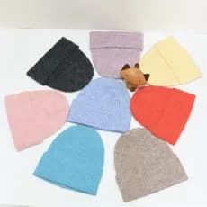 Nicho comércio exterior nórdico norueguês Yuan único outono inverno feminino alpaca alpaca chapéu de malha lã fina chapé
