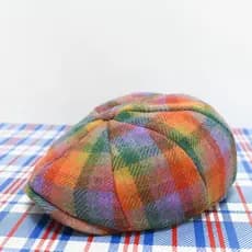 Comércio exterior pedido de cauda outono inverno feminino boina de lã pura boné de pico Tweed chapéu octogonal pintor ch