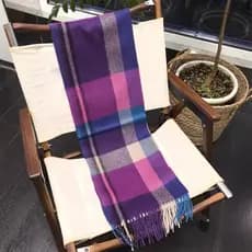 Britânico escocês Edinburgh lenço xadrez de lã pura feminino outono inverno quente Commuter All-Match babador ler