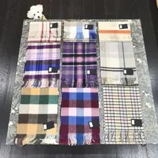 Pedido de exportação Reino Unido Escocês Edinburgh Puro Cashmere Xadrez Cachecol Britânico Homens Mulheres Cashmere Lenç