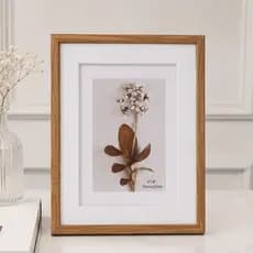 Porta Retrato 15x20 com Vidro Moldura Madeira Com Paspatur Decorativo Elegante Porta Foto Quadro Mesa Sala Estante