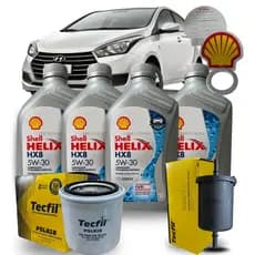 Kit Revisão Óleos E Filtros Hb20 1.6 16v Flex 2012 2013 2014 2015 2016 2017 2018  2019