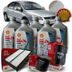 Kit Revisão Troca Oleo Shell Chery Cielo 1.6 2010 2011 2012 Kit Revisão Troca Oleo Shell Chery Cielo 1.6 2010 2011 2012