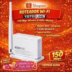 Roteador Wireless Totolink WiFi ND-150 150MBPS 1Antena