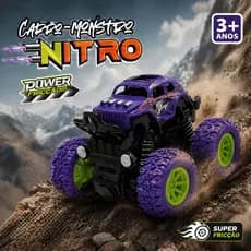 Carrinho Monstro Nitro 4x4 Fricção Infantil Super Resistente