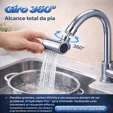 Extensor Giratorio Torneira 360 Graus Rotacao Economizador Agua Facil Instalacao