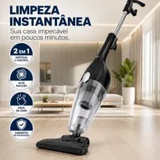 Aspirador de Pó Vertical 2 em 1 Portátil 600W Forte Sucção Limpa Sofá Carro Tapete 110V 220V