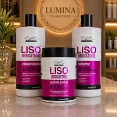 Kit Capilar PROFISSIONAL BELKIT LISO OBRIGATÓRIO 03 itens de 1 LITRO: Shampoo Condicionador Mascara