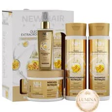 Combo BELKIT Kit Capilar 03 itens Óleo Extraordinário  + 01 Óleo Extraordinário NEW HAIR Salão