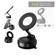 Suporte Magnético 360º para Celular XLS – Base a Vácuo Forte | Rotação Total | Universal N52