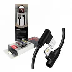 Cabo de dados USB / Lightning Conexão 90º FEITUN Cabo 90º