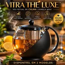 Chaleira de Vidro Inox | Filtro Removível para Chá e Naturais | Design Elegante e Resistente