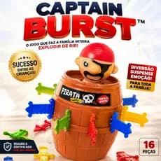 Pula Pirata Jogo Clássico Infantil Interativo 16 Peças Divertido Portátil Criança Brinquedo Presente
