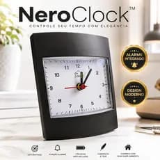 Relogio De Mesa Compacto Moderno Decorativo Quarto escritório Portatil com alarme estudos cabeçeira